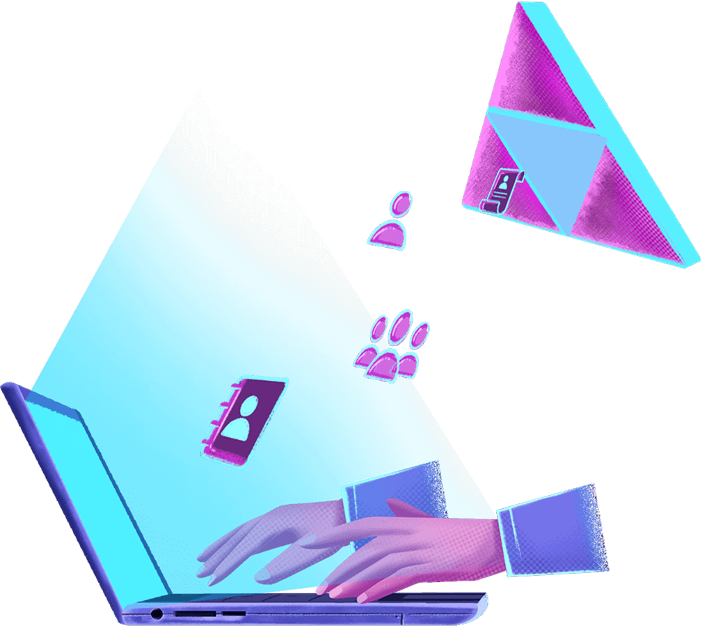 Active Directory移行を行うイメージイラスト