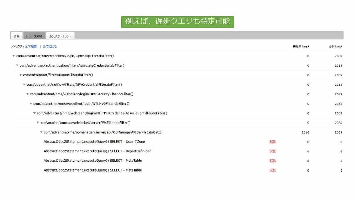 Webトランザクション解析(APMインサイト)4/4